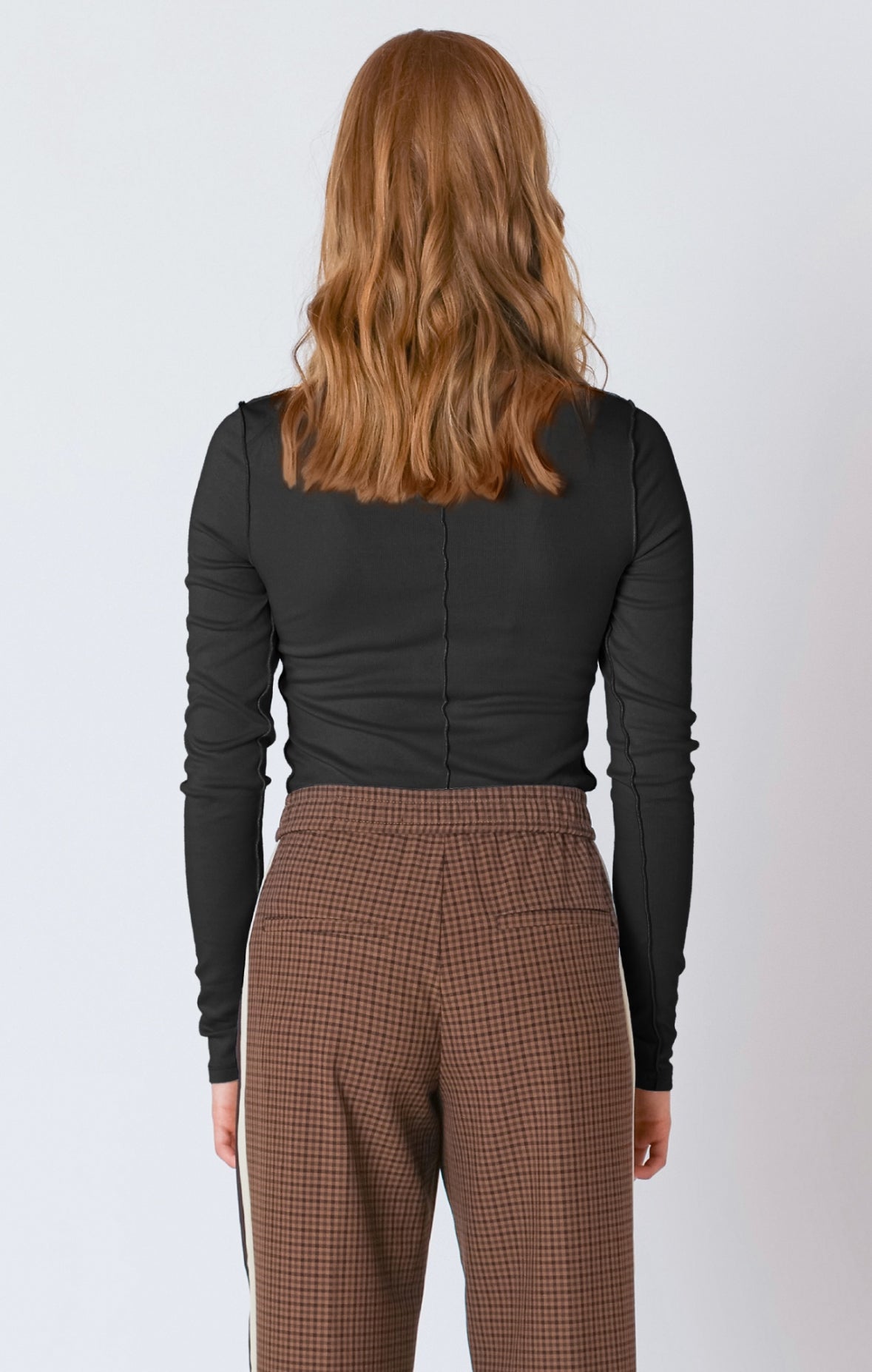 Exposed Seam Turtleneck