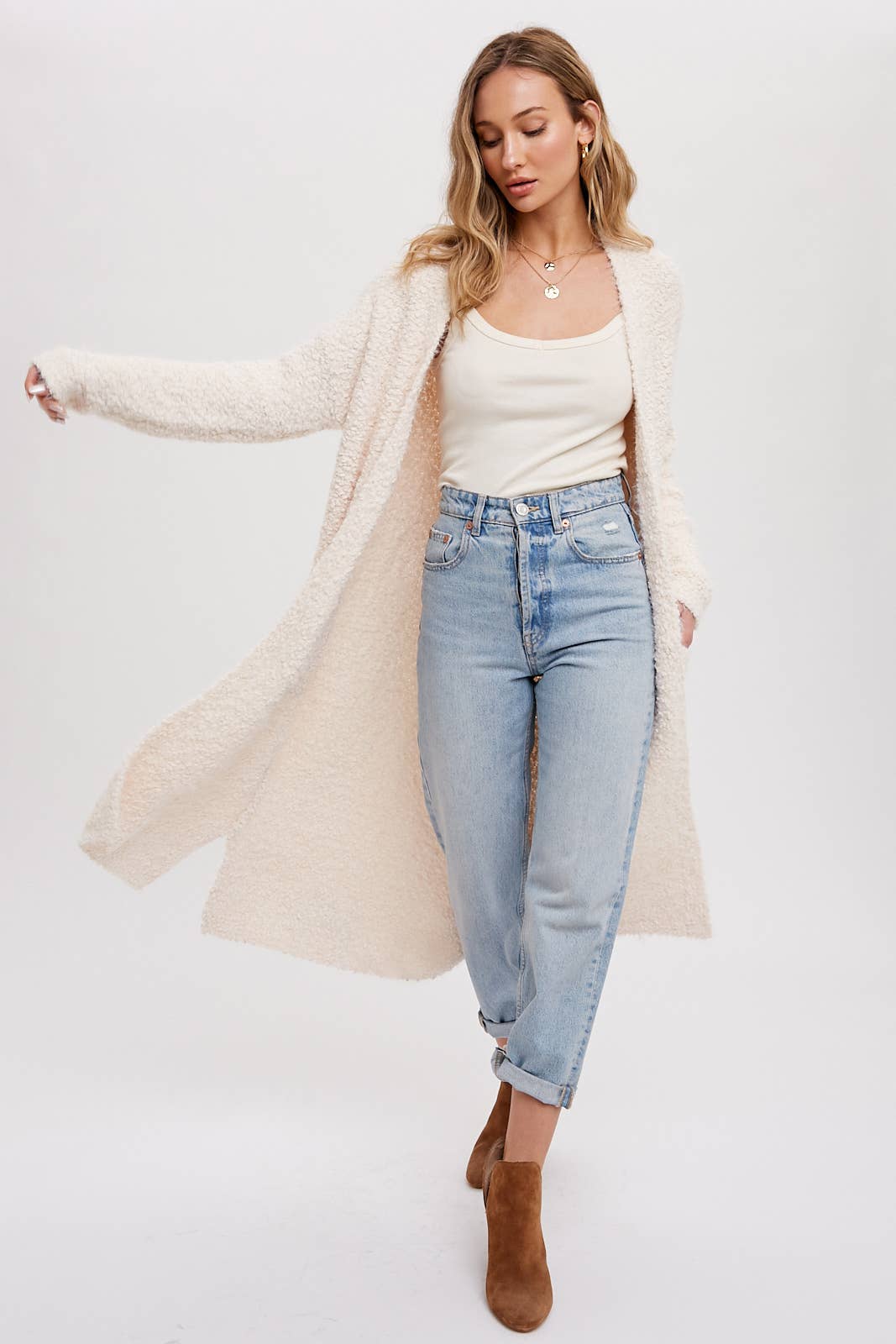 Fozzy Longline Cardigan