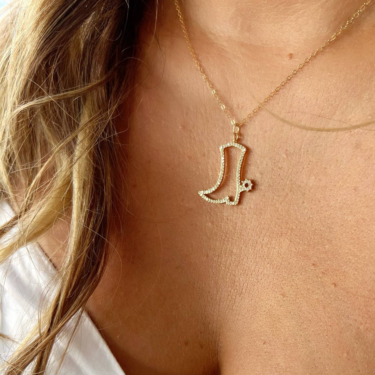 Nashville Cowboy Boot Necklace
