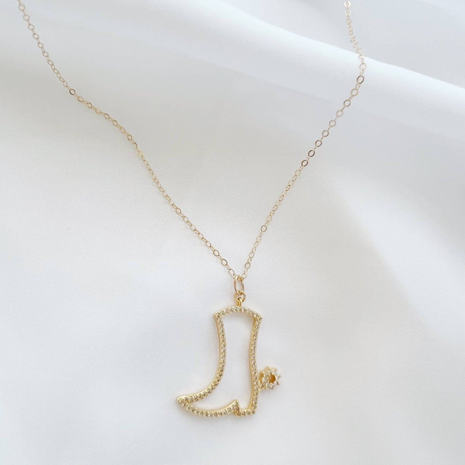 Nashville Cowboy Boot Necklace