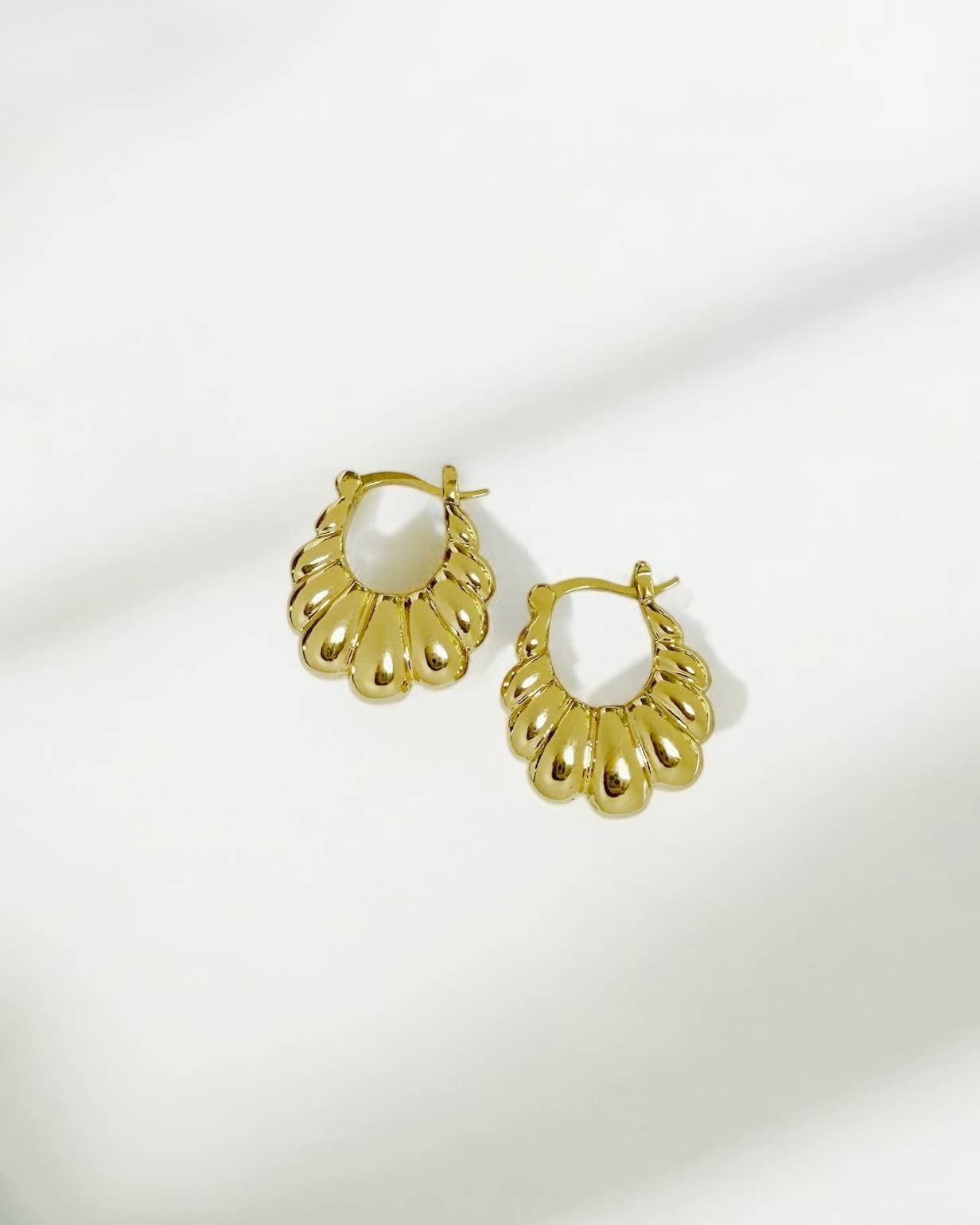 Radiant Puffy Croissant Hoops