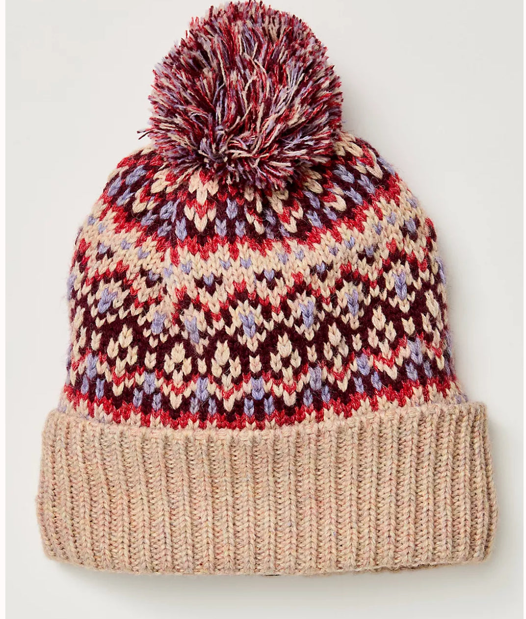 First Frost Fairisle Pom Beanie