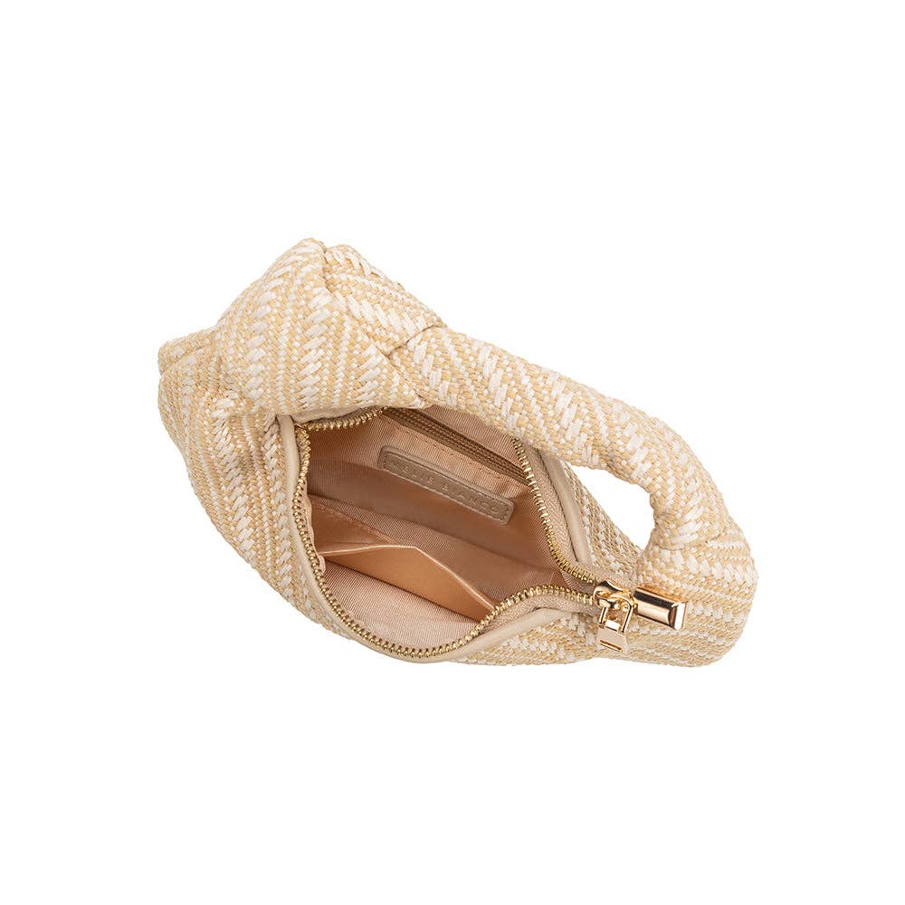 Cher Natural Raffia Top Handle Bag