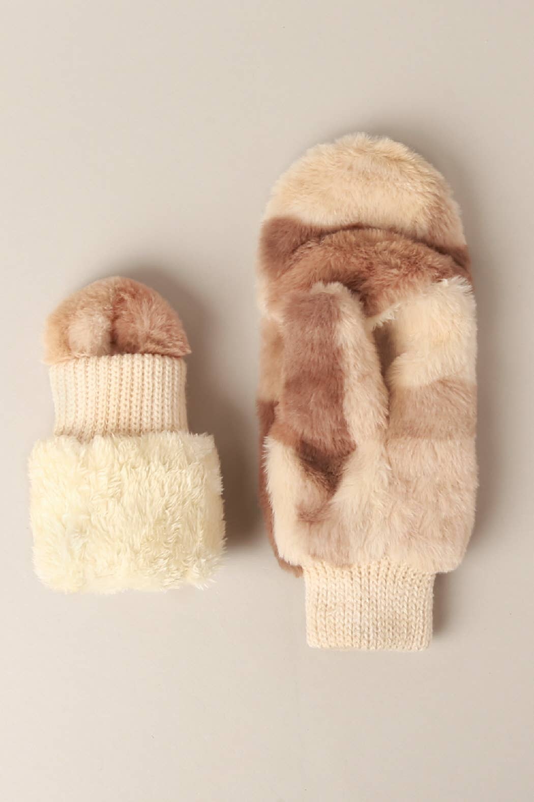Plaid Convertible Fingerless Mittens