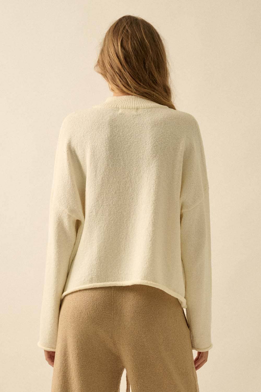 Textured Knit Half-Zip