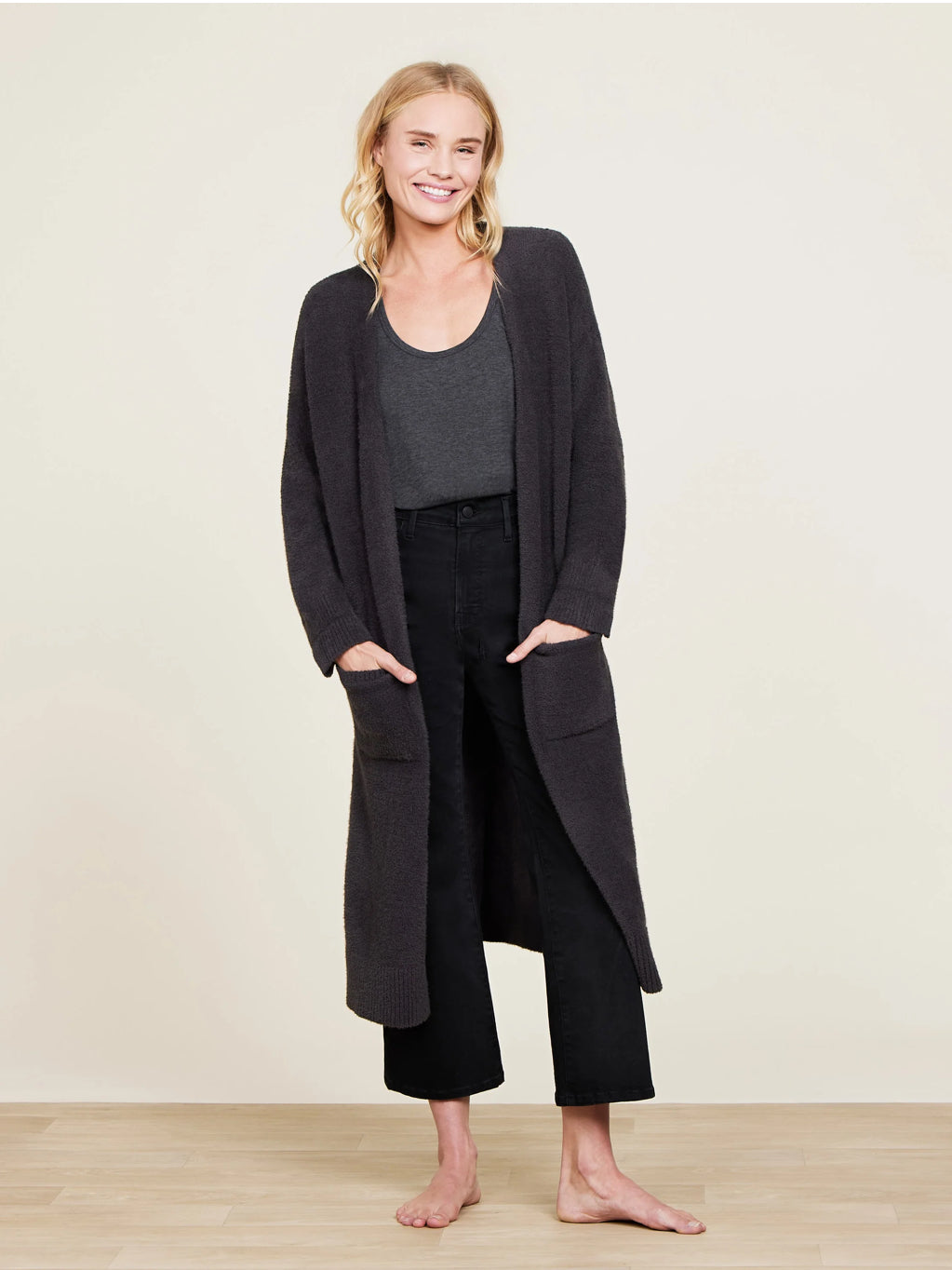 CozyChic® Luxe High Slit Cardigan