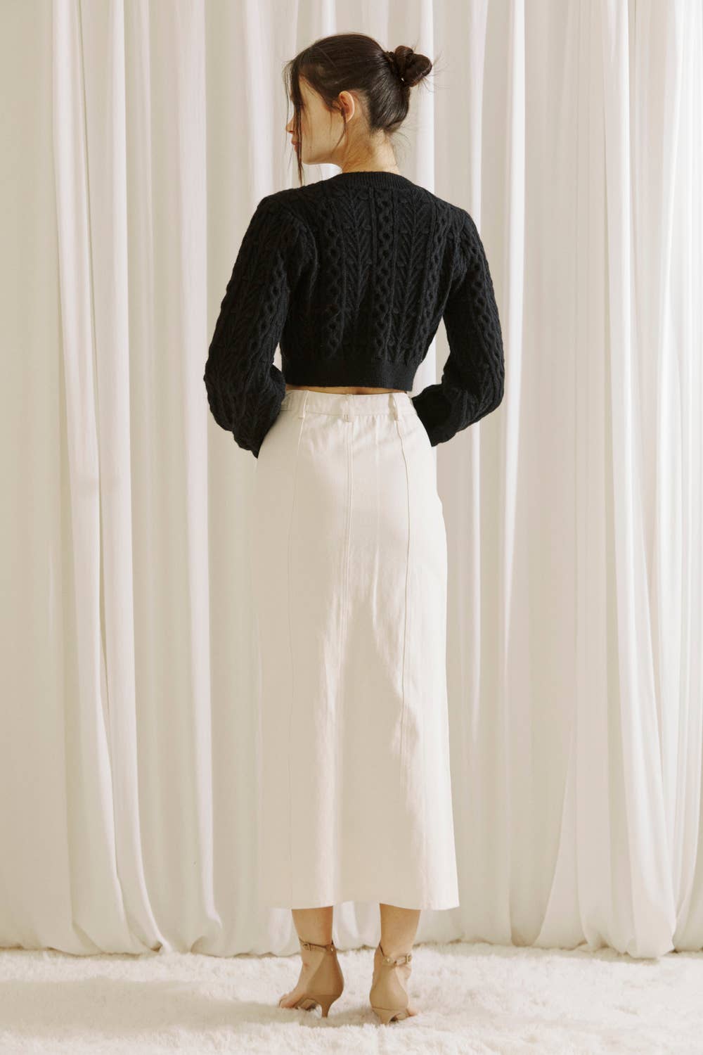 Take a Bow Cable Knit Cardi