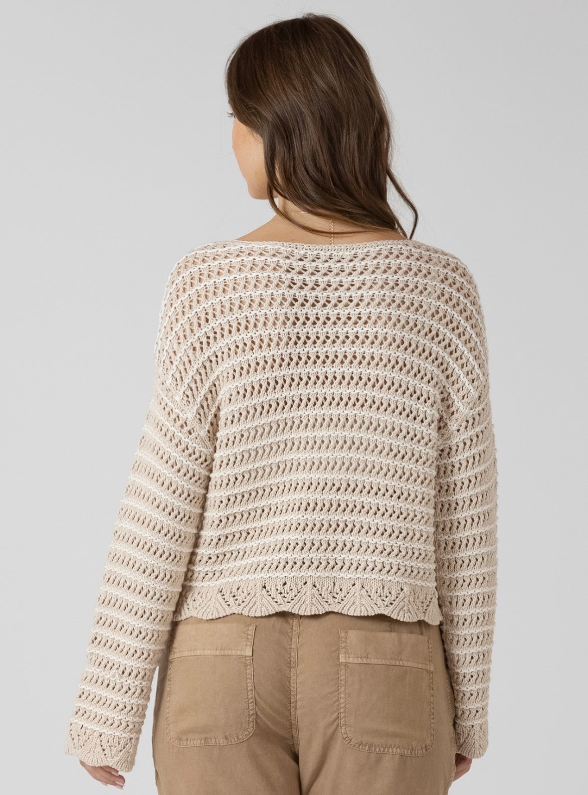Scalloped Hem Sweater
