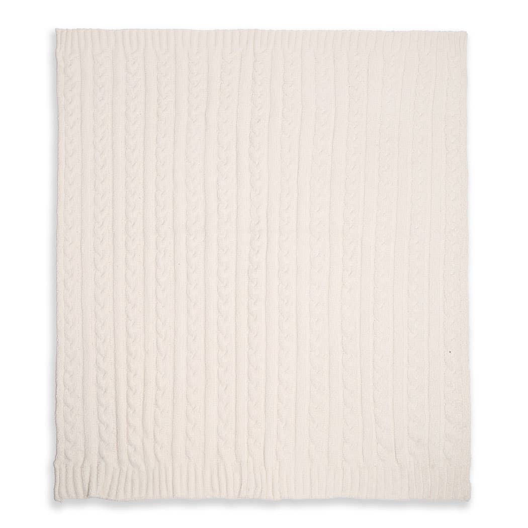 Braided Cable Knit Luxury Soft Throw