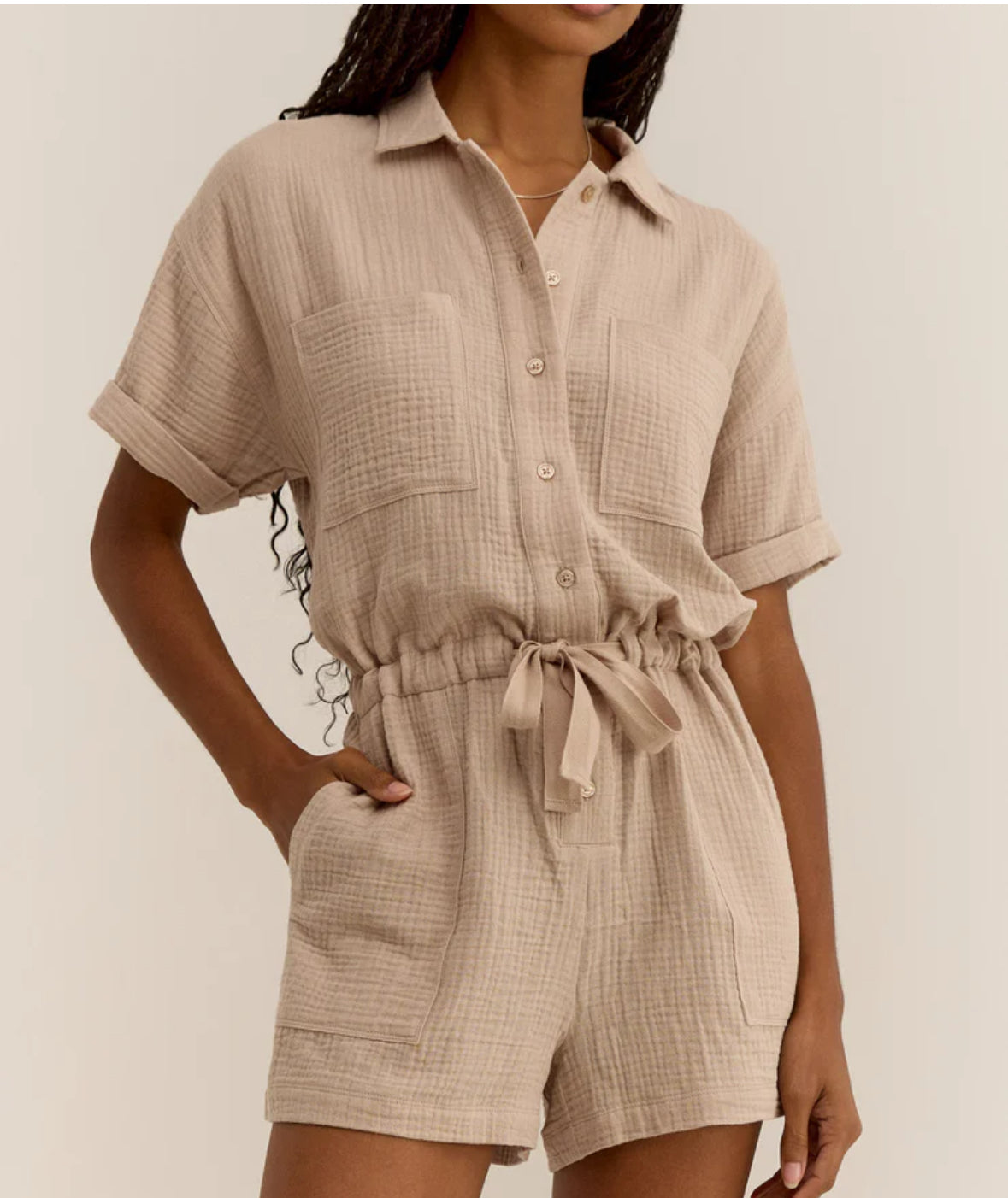 Lookout gauze romper