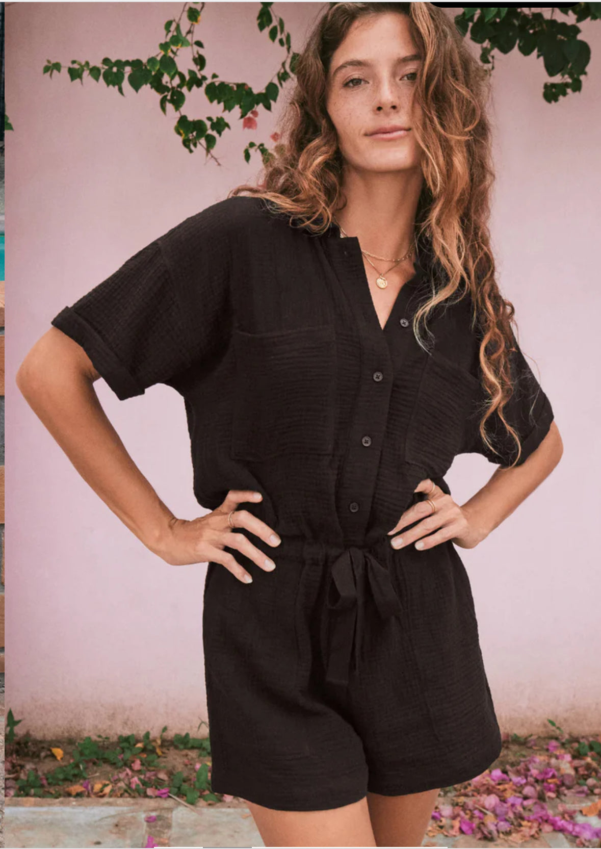 Lookout gauze romper