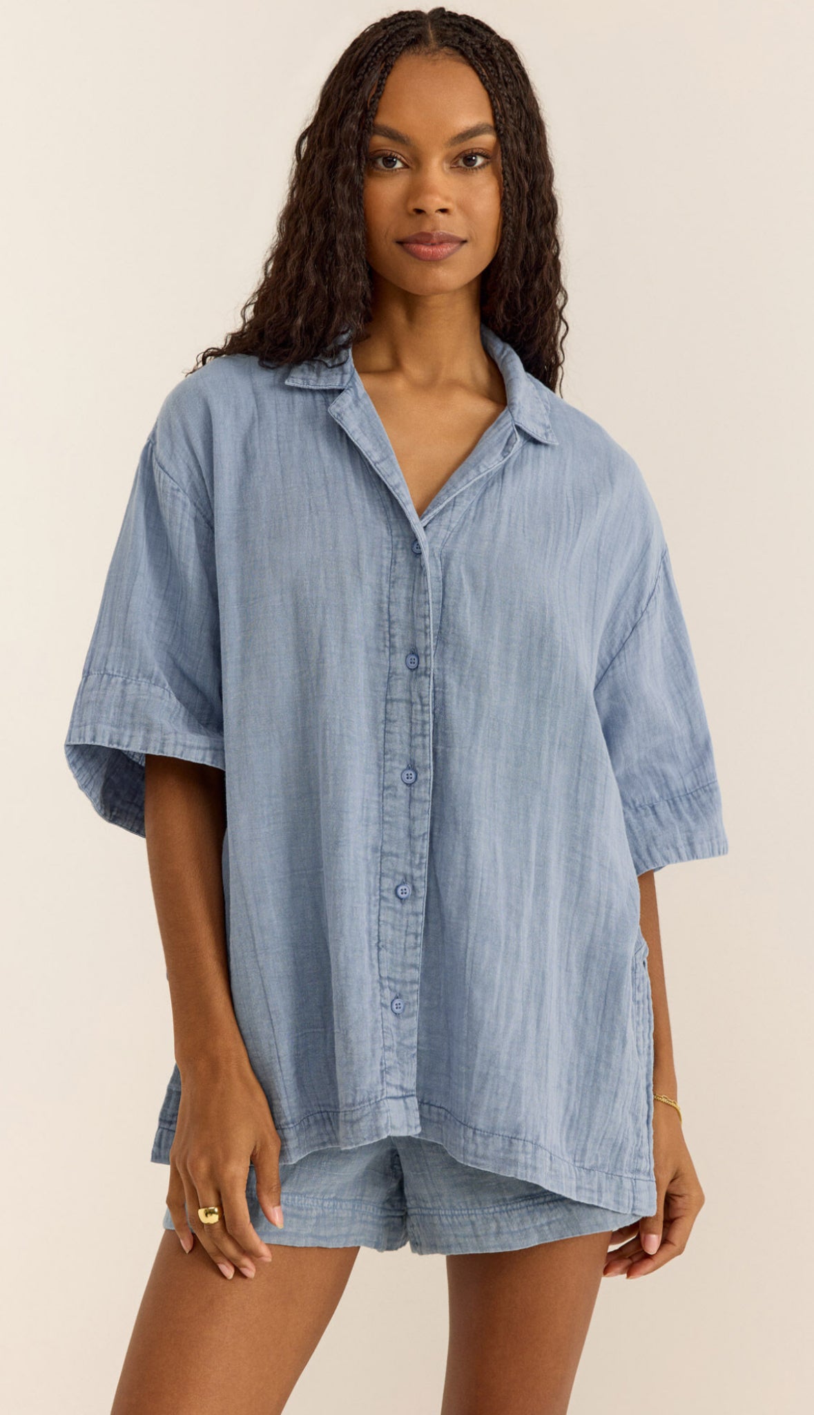 WAVE BREAKER GAUZE SHIRT