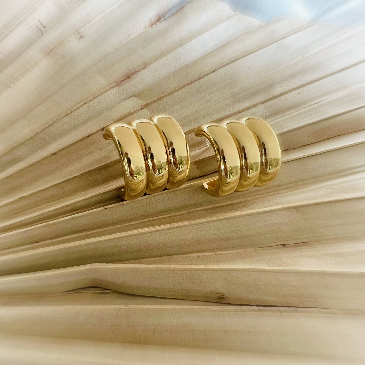 Triple Threat Chunky Statement Hoops