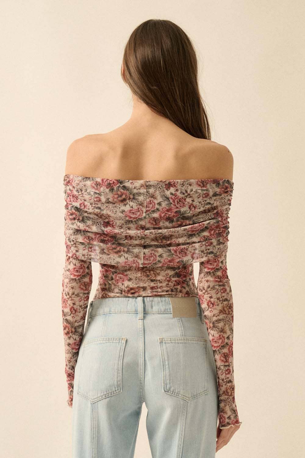 Floral Mesh Bodysuit