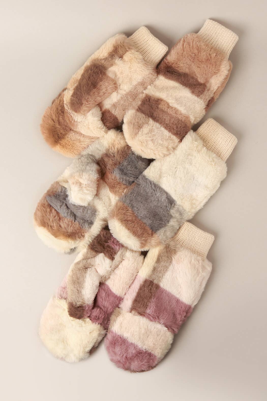 Plaid Convertible Fingerless Mittens