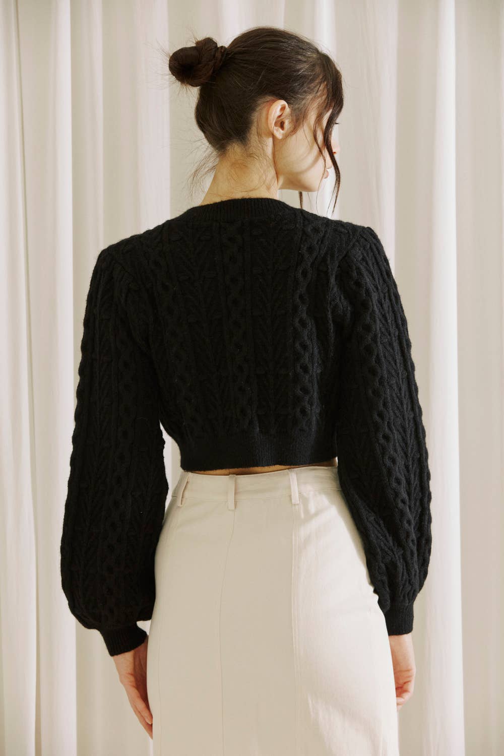 Take a Bow Cable Knit Cardi