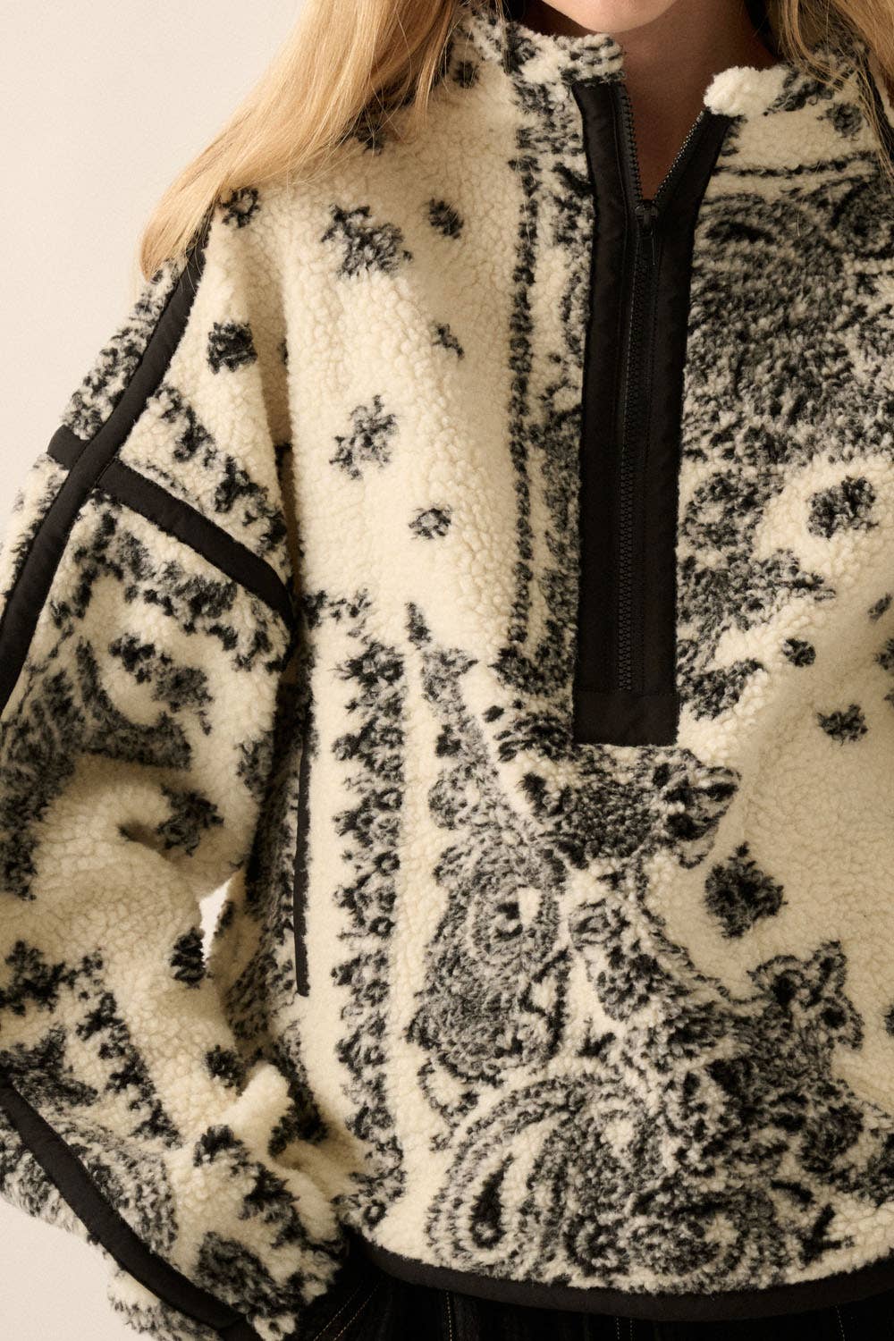 Floral Sherpa Fleece