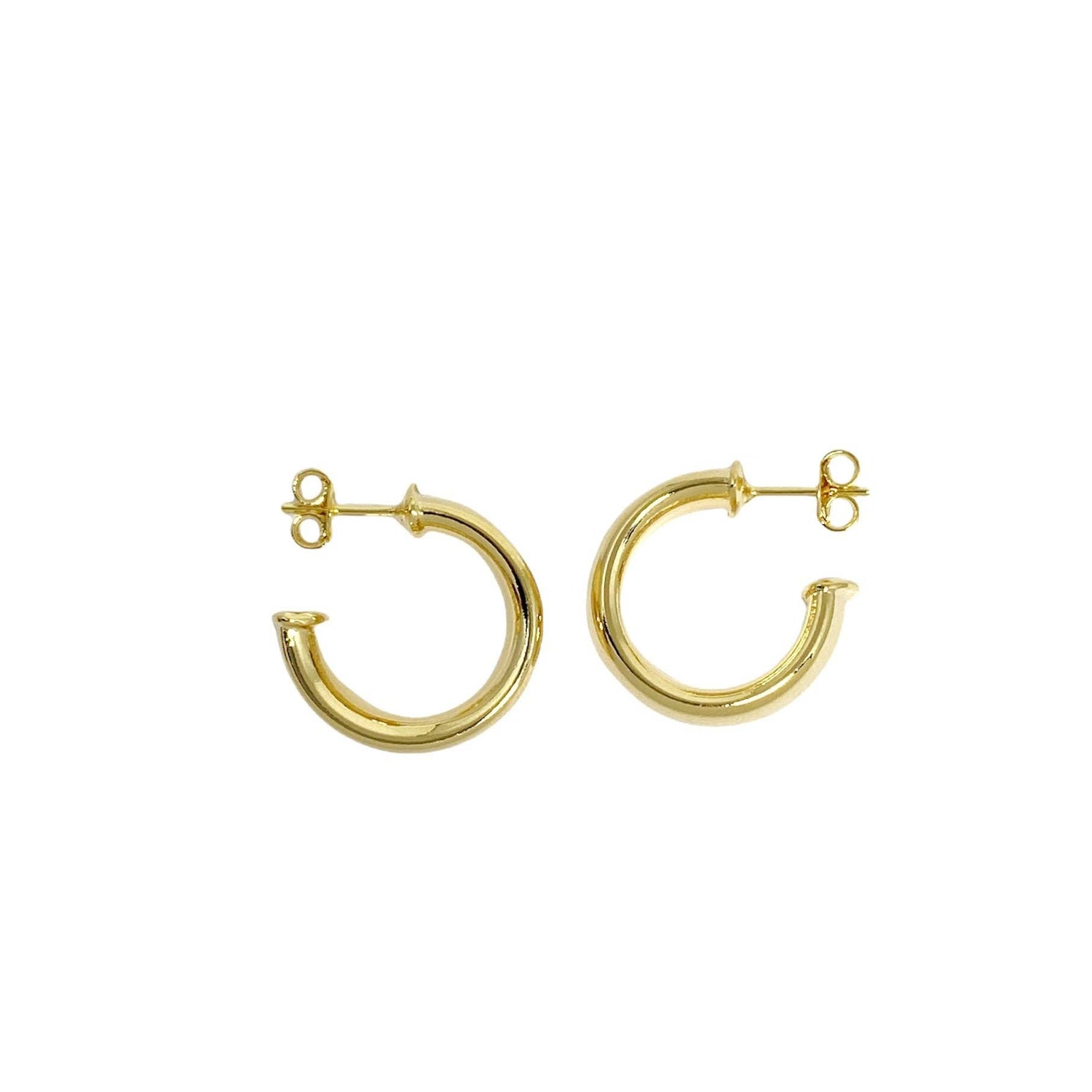 18k Gold Filled C Hoop: 25mm