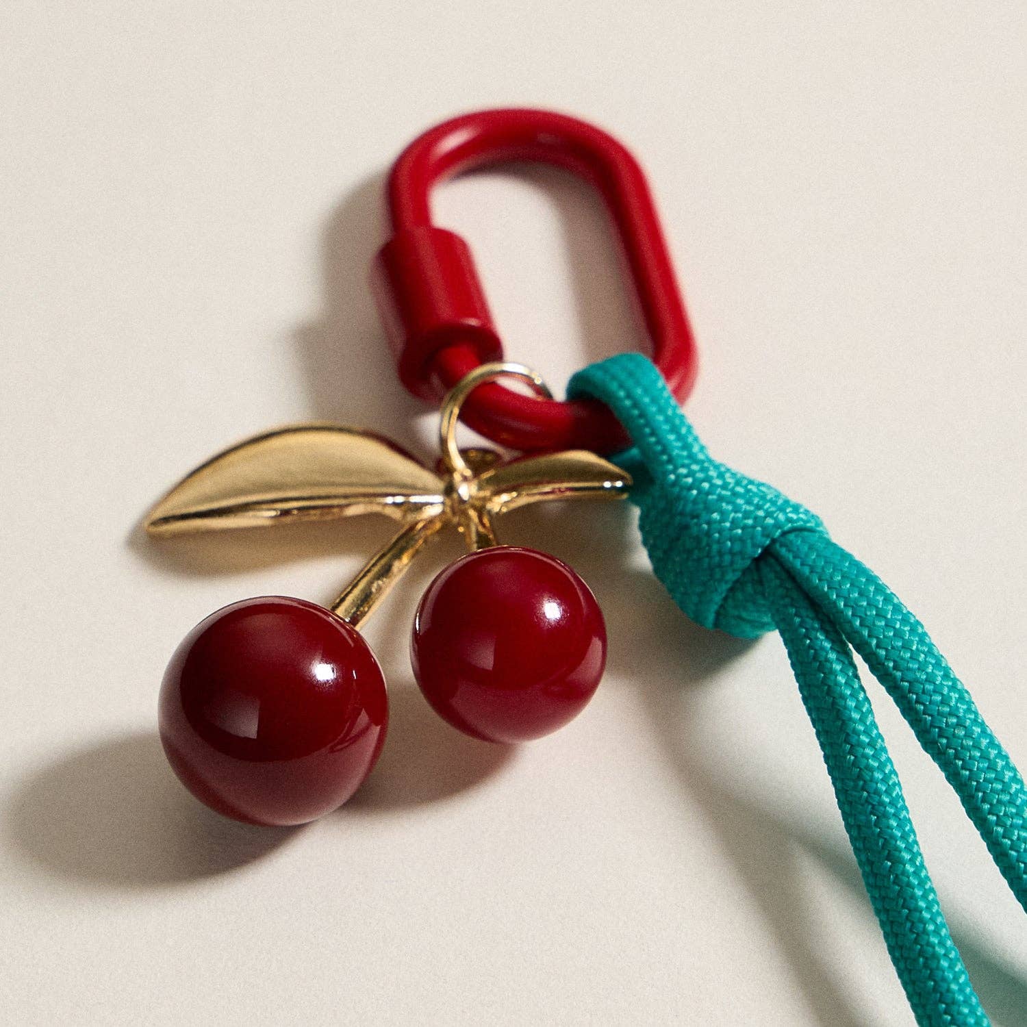 Cherry Charm Keychain