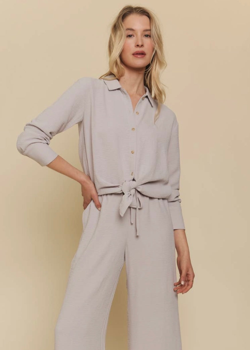Laney Textured Button Down