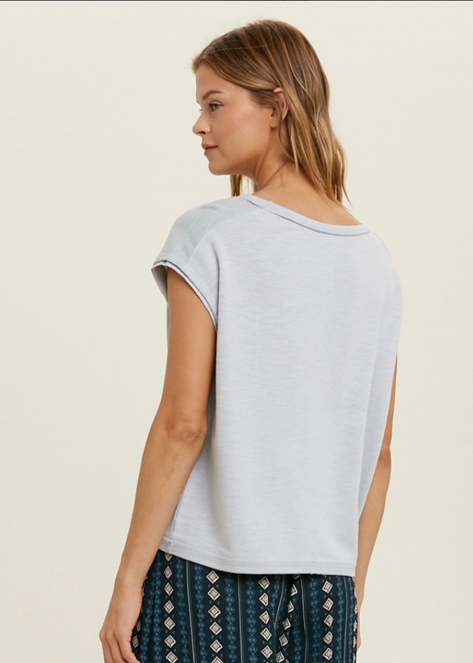 Sarah Top in Seafoam