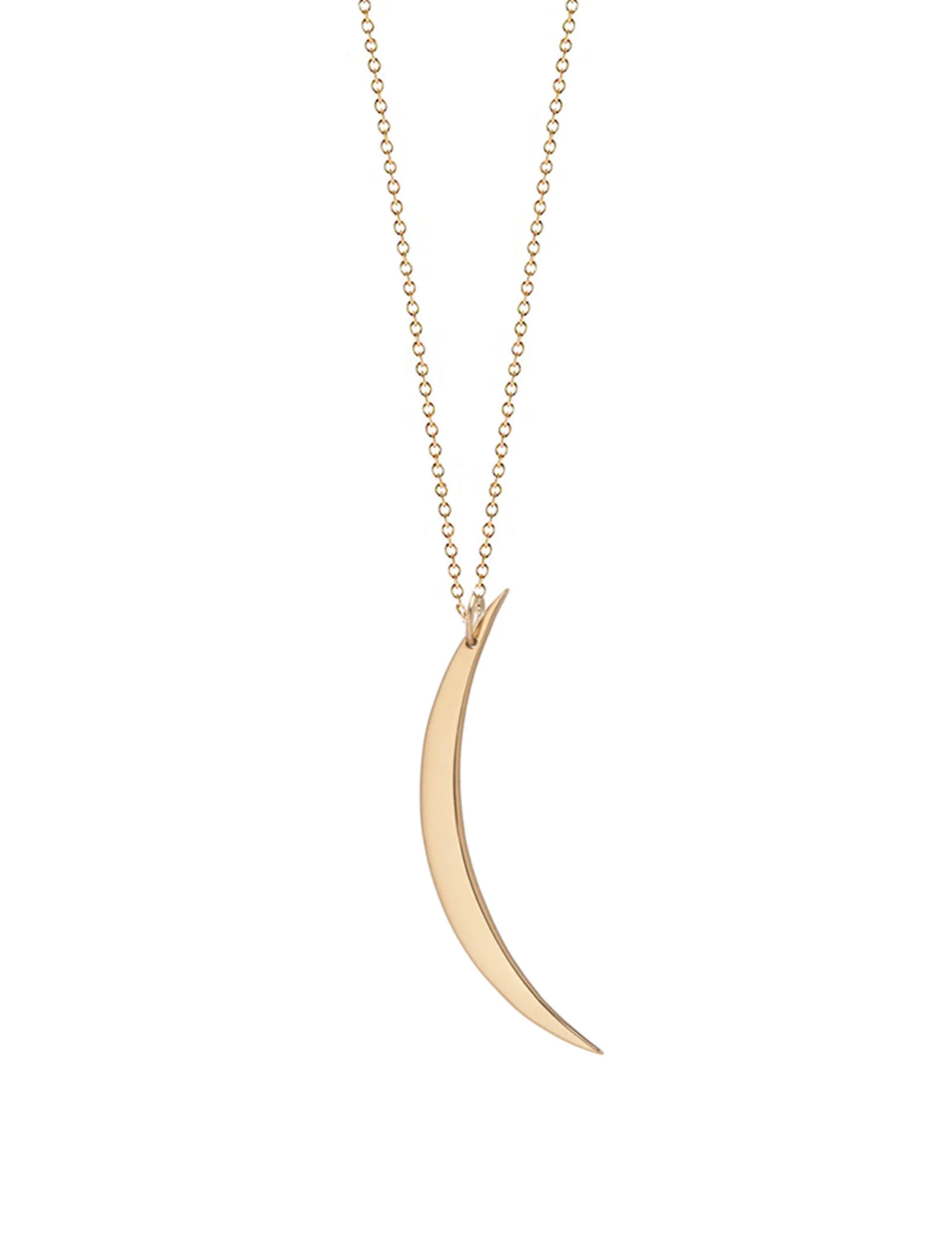 Quarter Moon Gold Necklace
