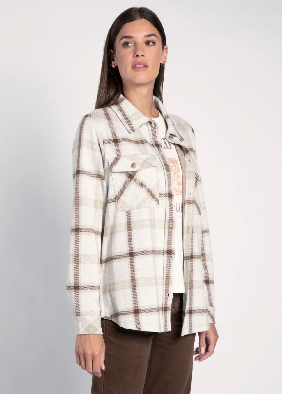 Weston Jacket in Brown Sage Plaid