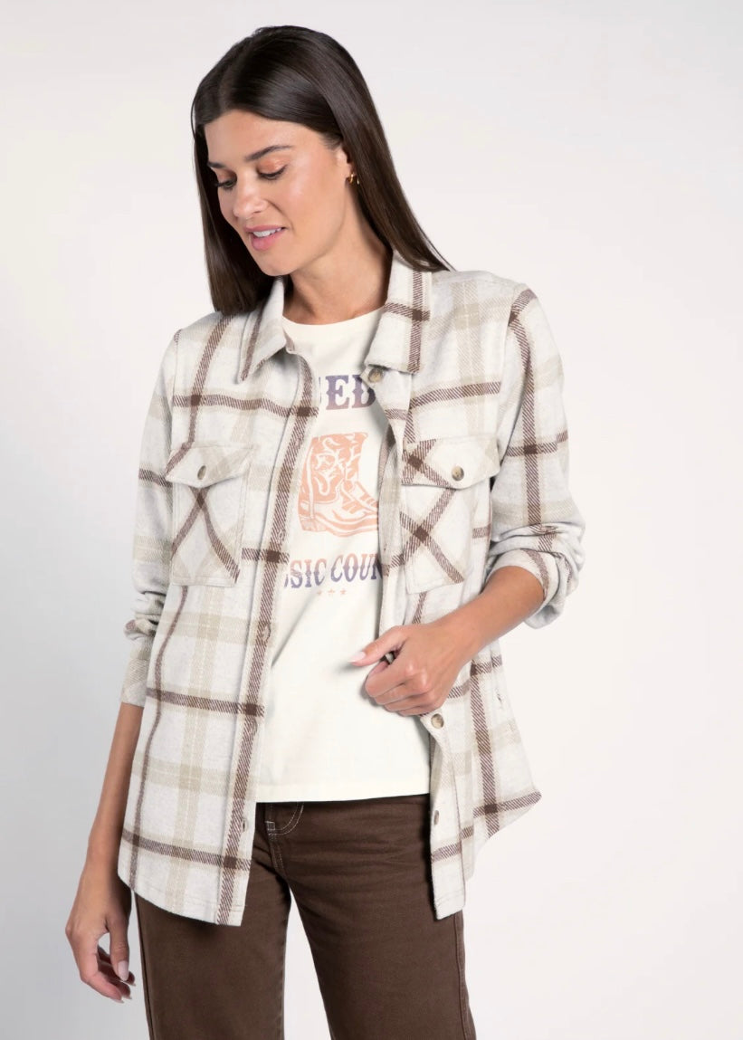 Weston Jacket in Brown Sage Plaid