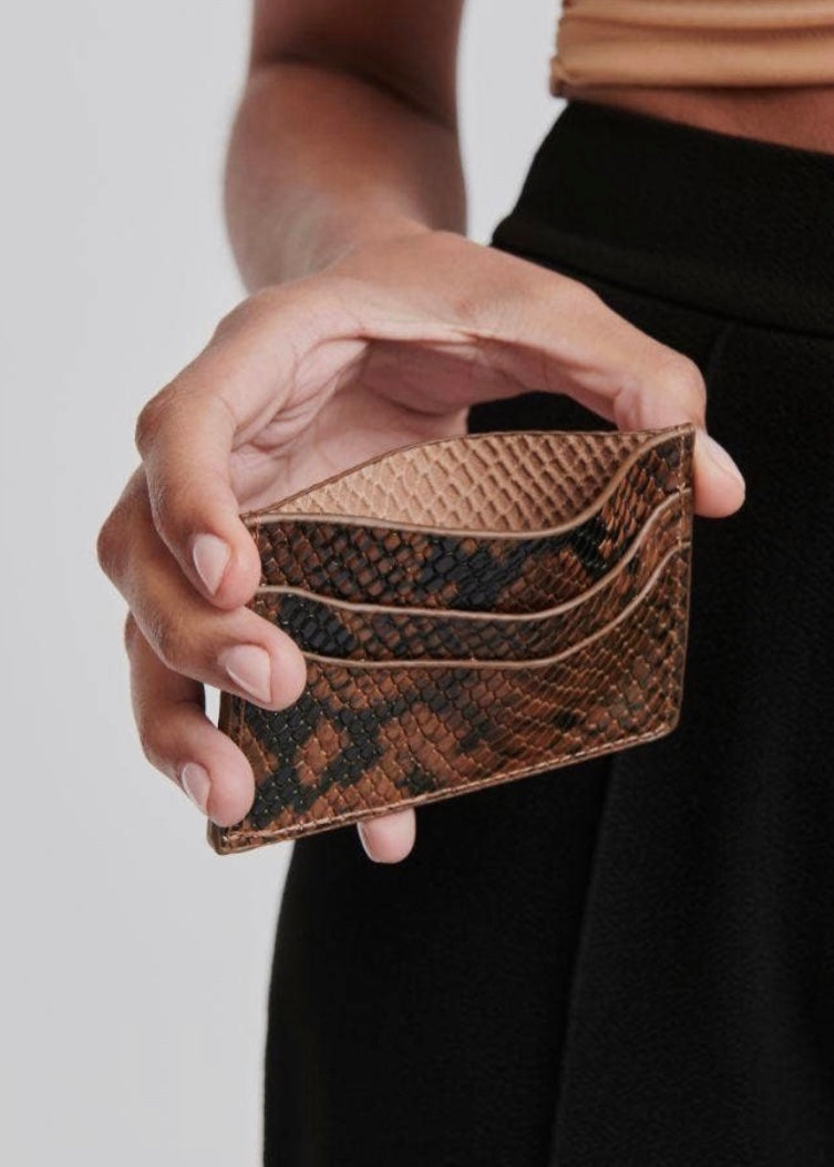 Cheeky Card Holder in Snake