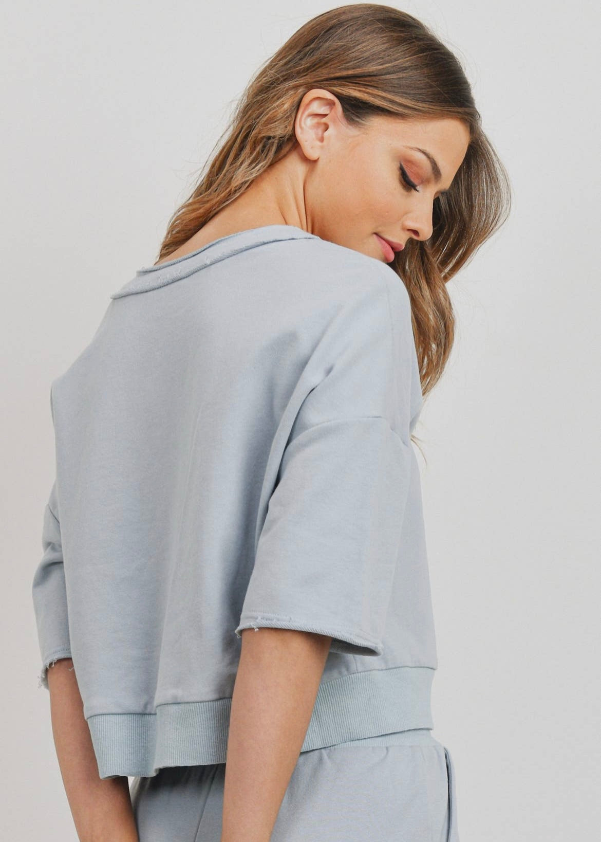 Fern French Terry Snap Top
