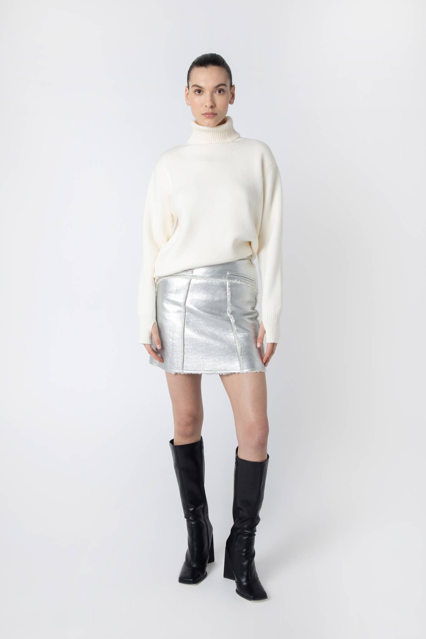 Bonny High Neck Knit Top