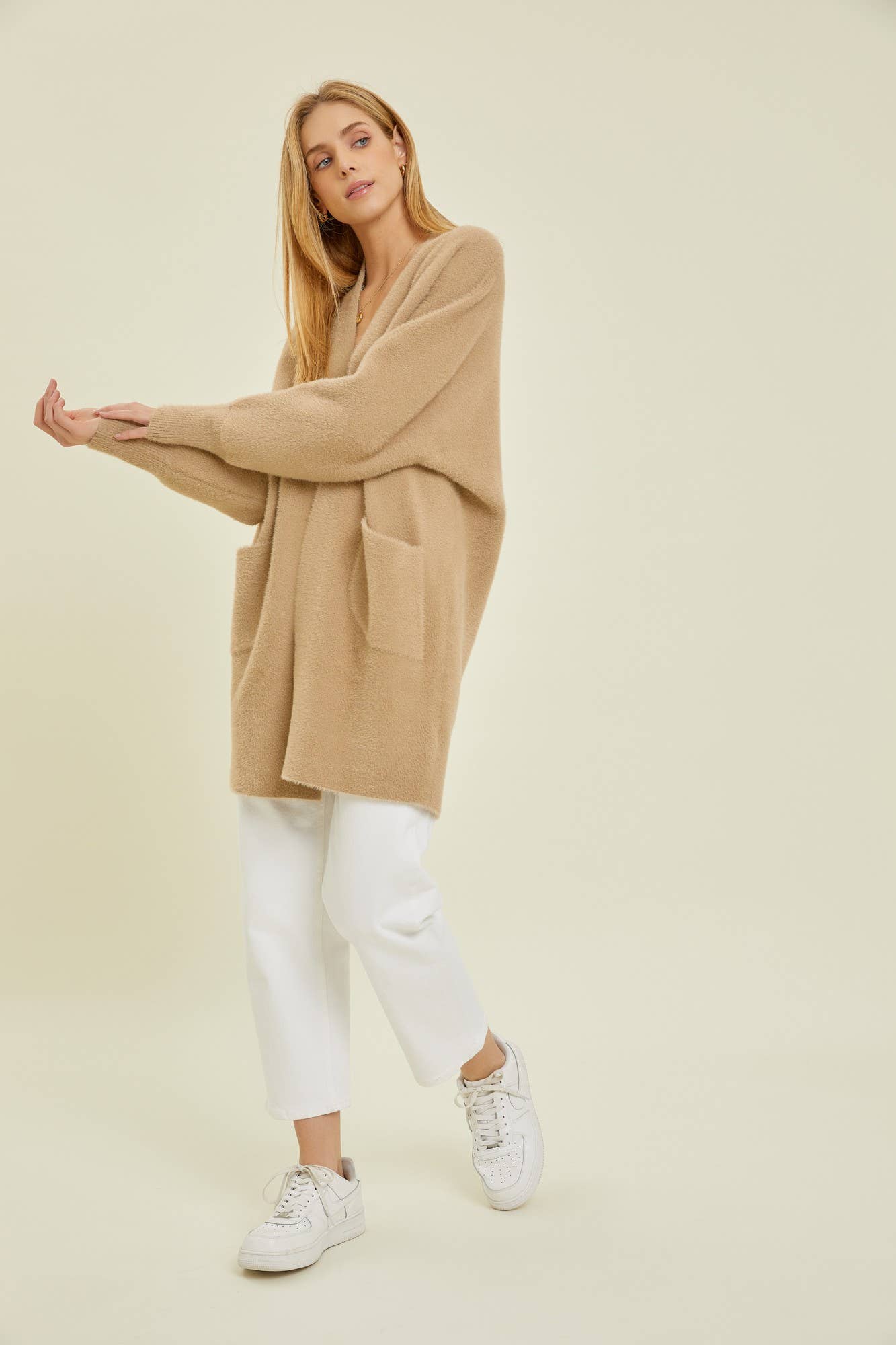 Fuzzy oversized deals cardigan