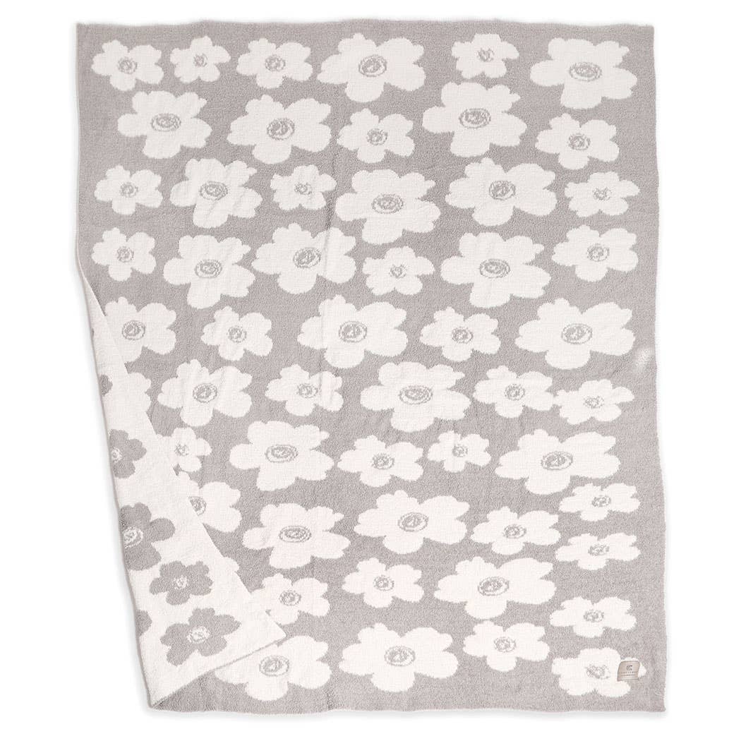 Daisy Flower Pattern Luxury Soft Throw Blanket