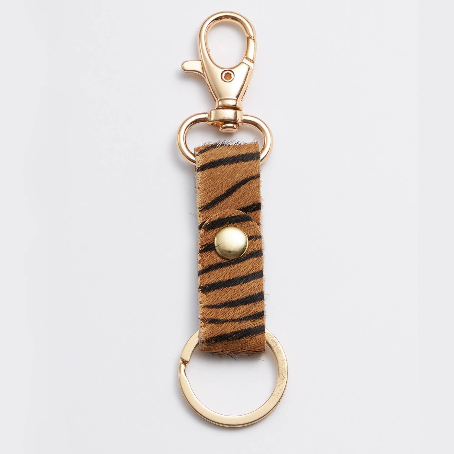 Genuine Leather Animal Print Key Chains