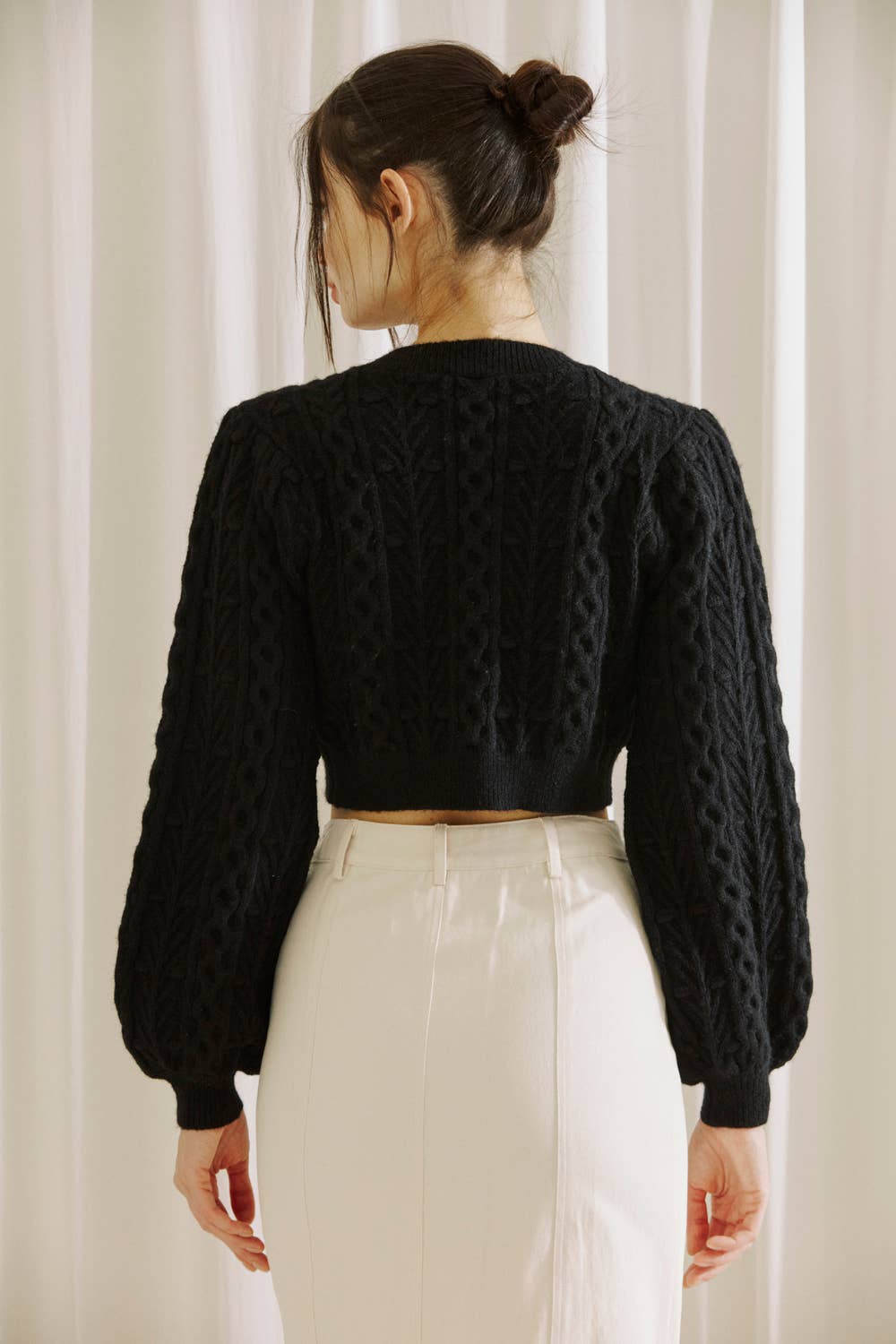 Take a Bow Cable Knit Cardi