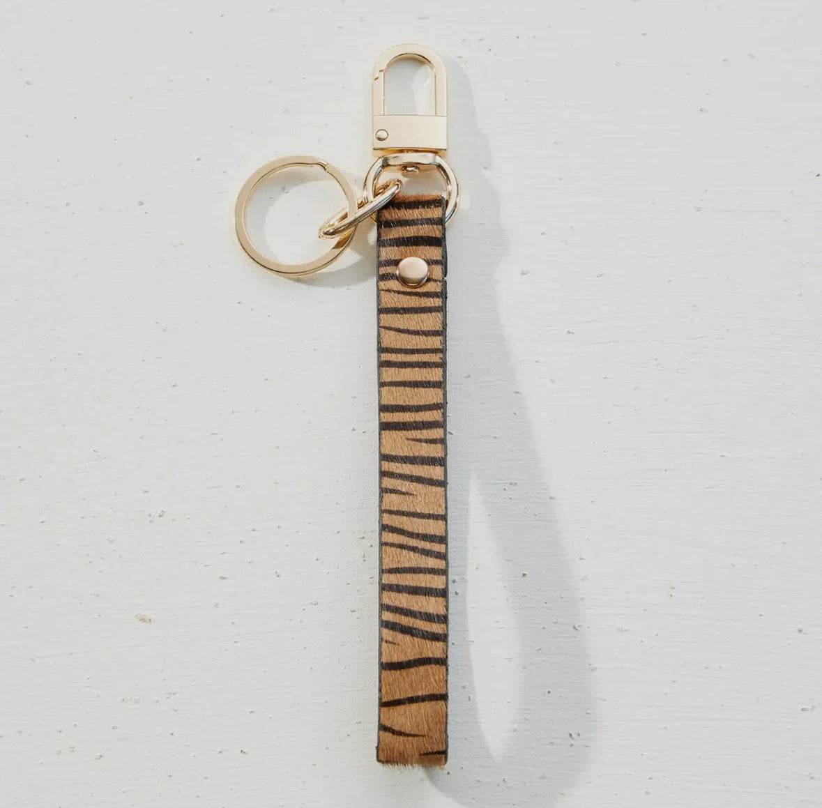 Genuine Leather Animal Print Key Chains