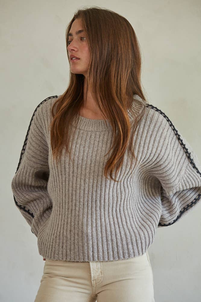 Heather Knit Sweater