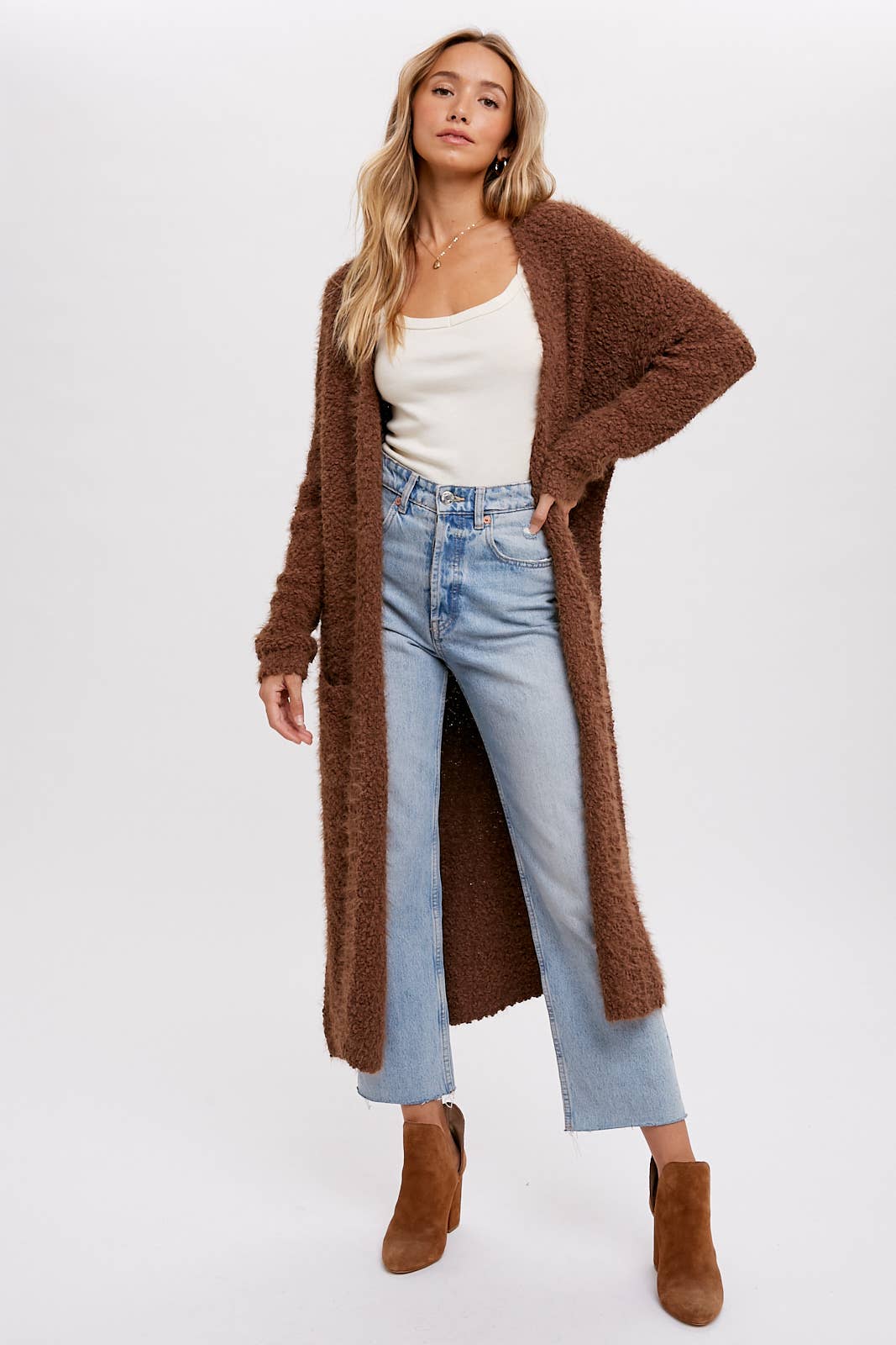 Fozzy Longline Cardigan