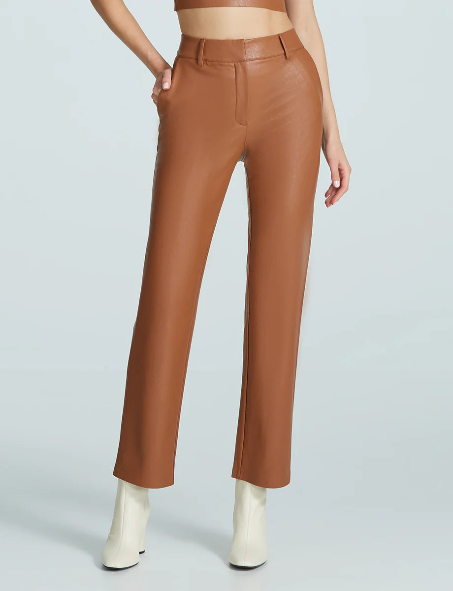 Faux leather trouser