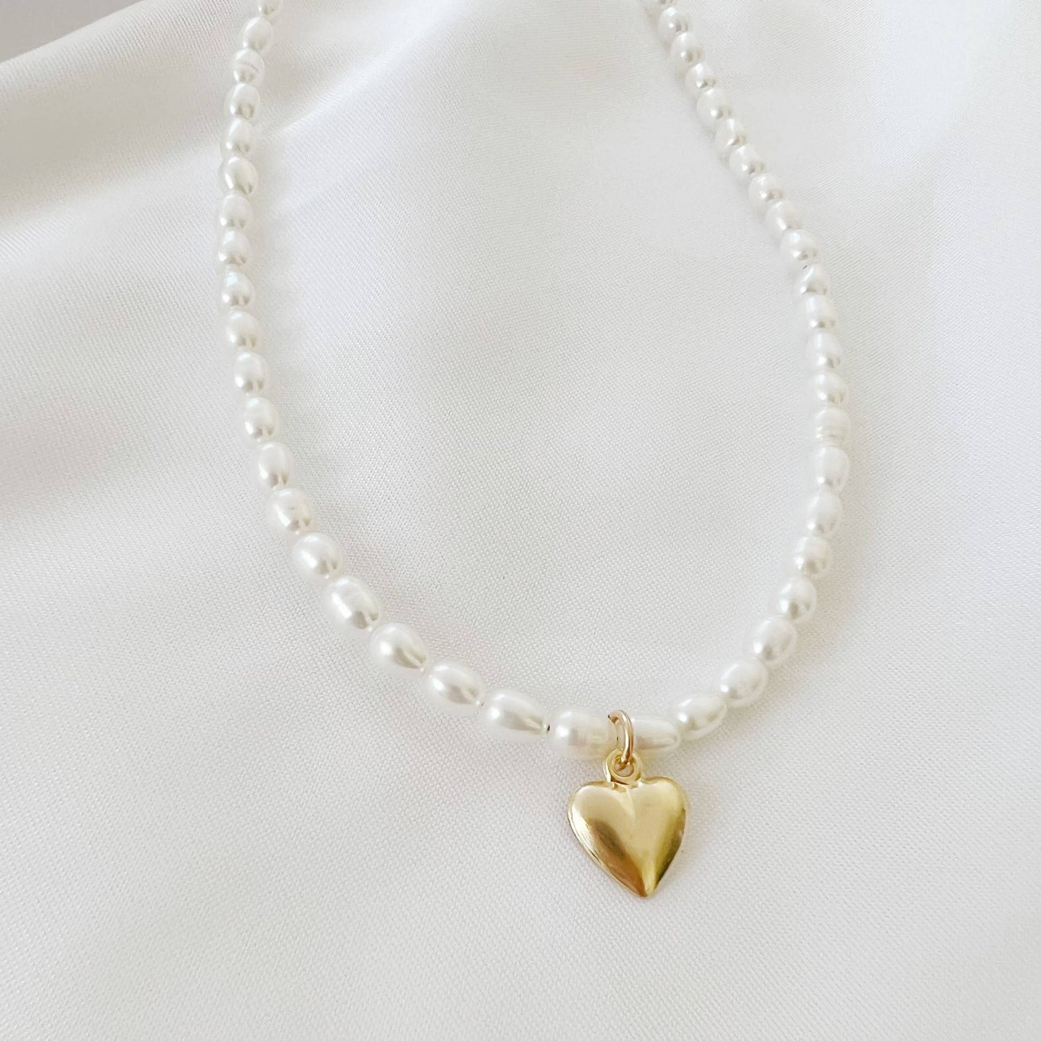 Kassandra Heart Freshwater Pearl Necklace