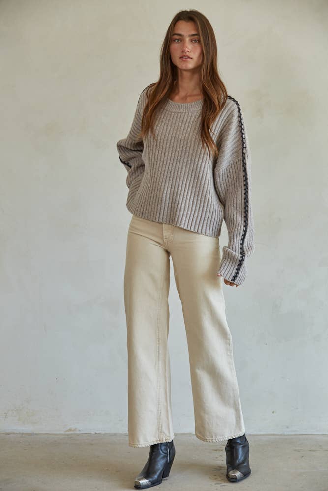 Heather Knit Sweater