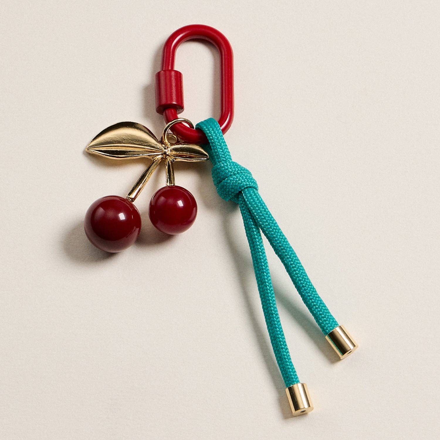 Cherry Charm Keychain