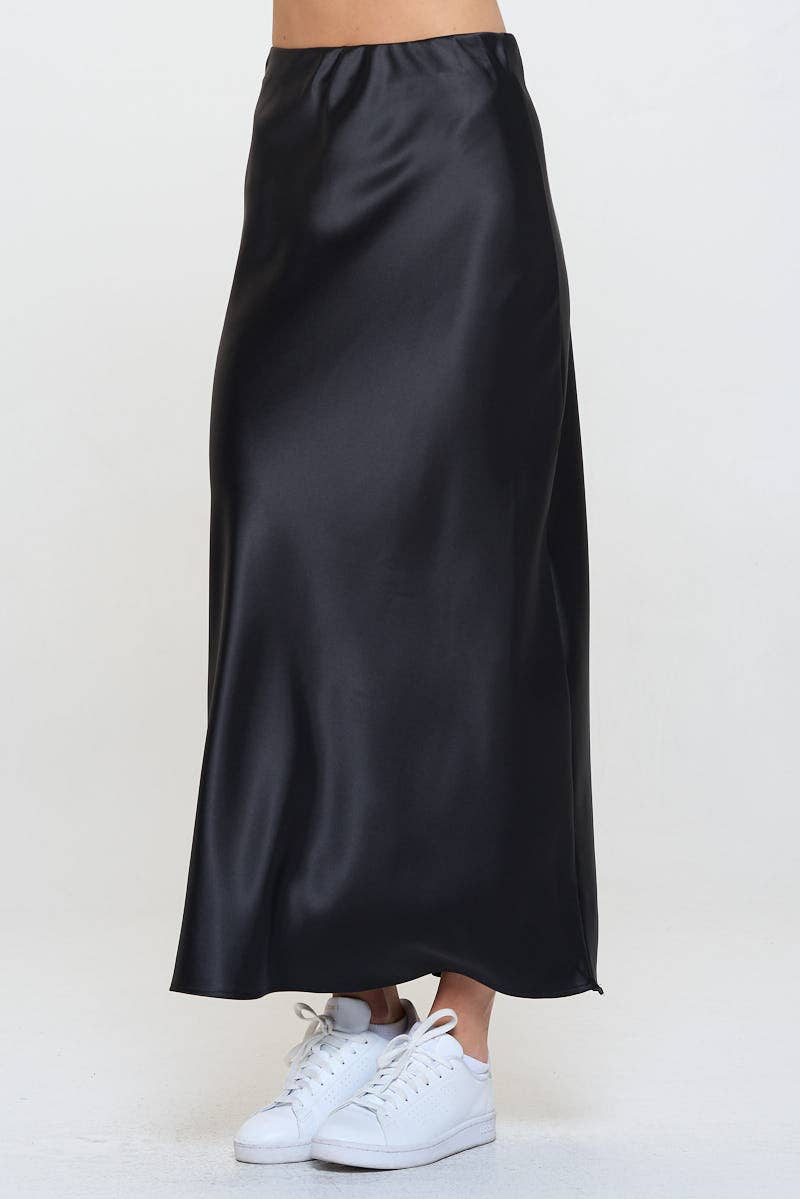 Silky Satin Maxi Skirt
