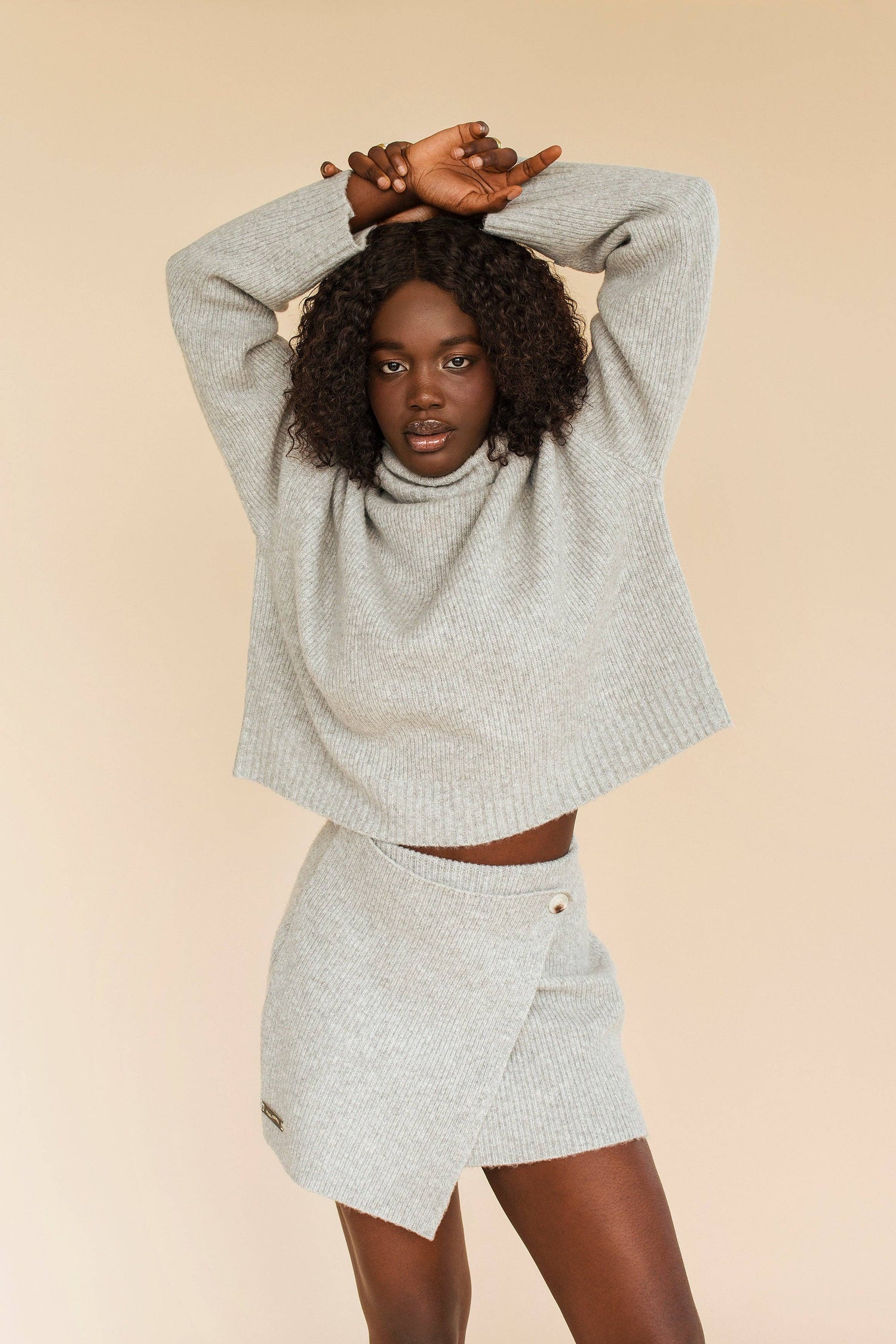 Asymetric Sweater Skirt