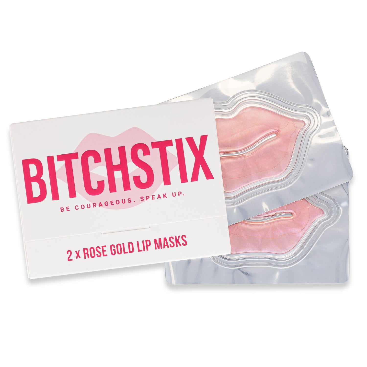 Rose Gold Lip Restoration Mask, 2 Pack